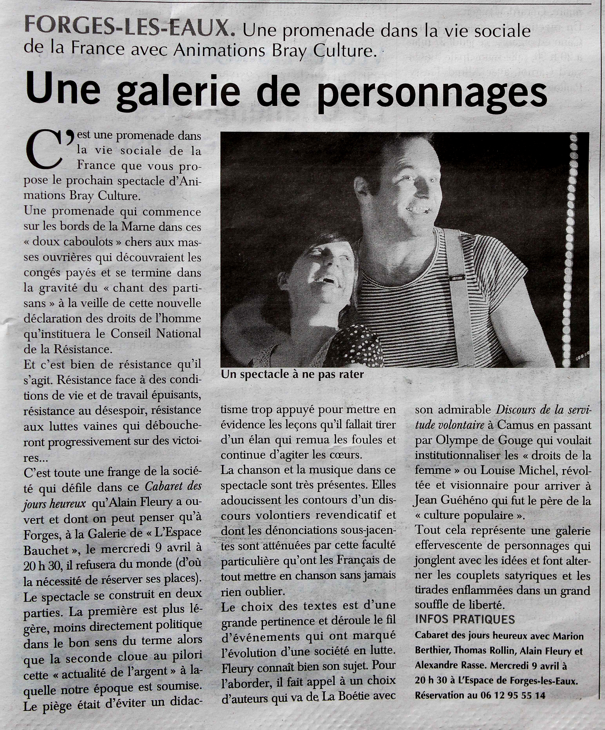 Article de presse CJH
